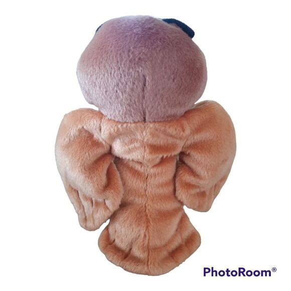 Owl Winnie the Pooh Bird Plush Stuffed Animal Bean Bag Mattel Brown Tan Lovey - Picture 2 of 4
